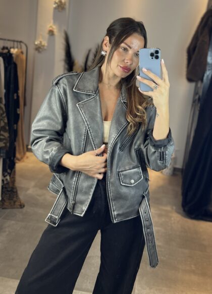 Leather Jacket Oversize