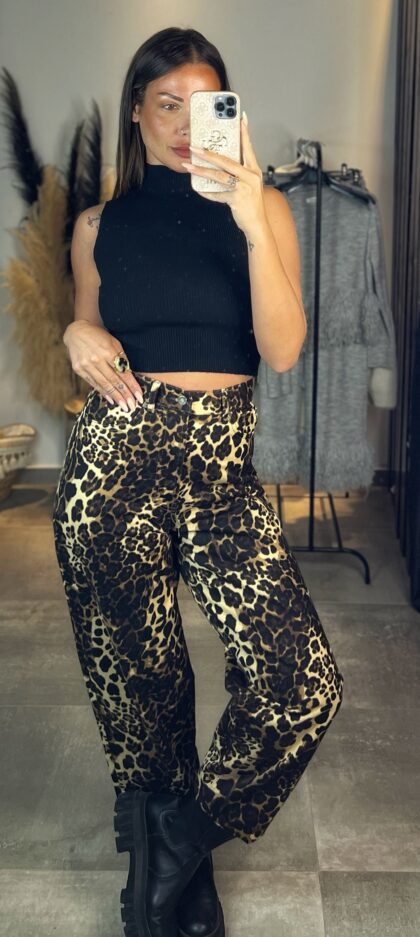 Baggy Jeans Leopard