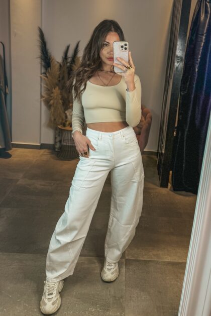 Baggy Jeans White