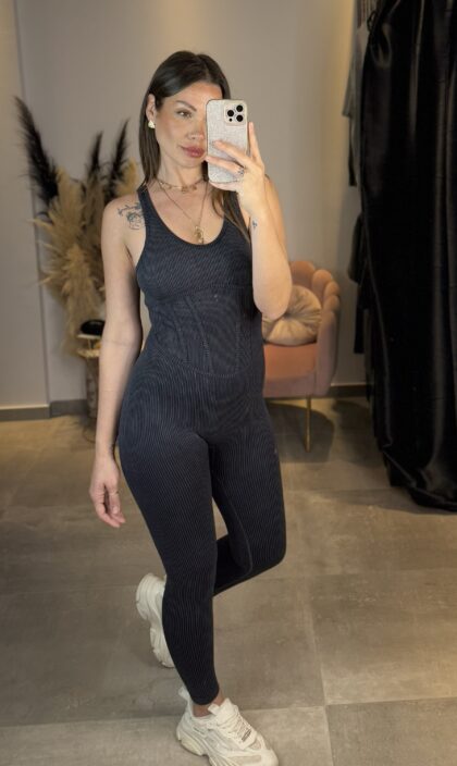 Jumpsuit “Skinny” (Μαύρο)