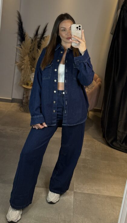 Set Total Denim Oversized Jacket & Τζιν Παντελόνι
