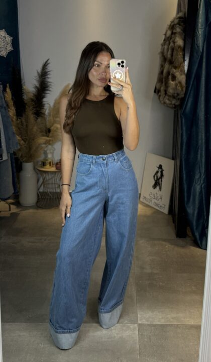 LUMINA WIDE LEG JEANS