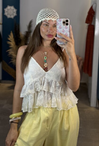 Elise Boho Lace Top