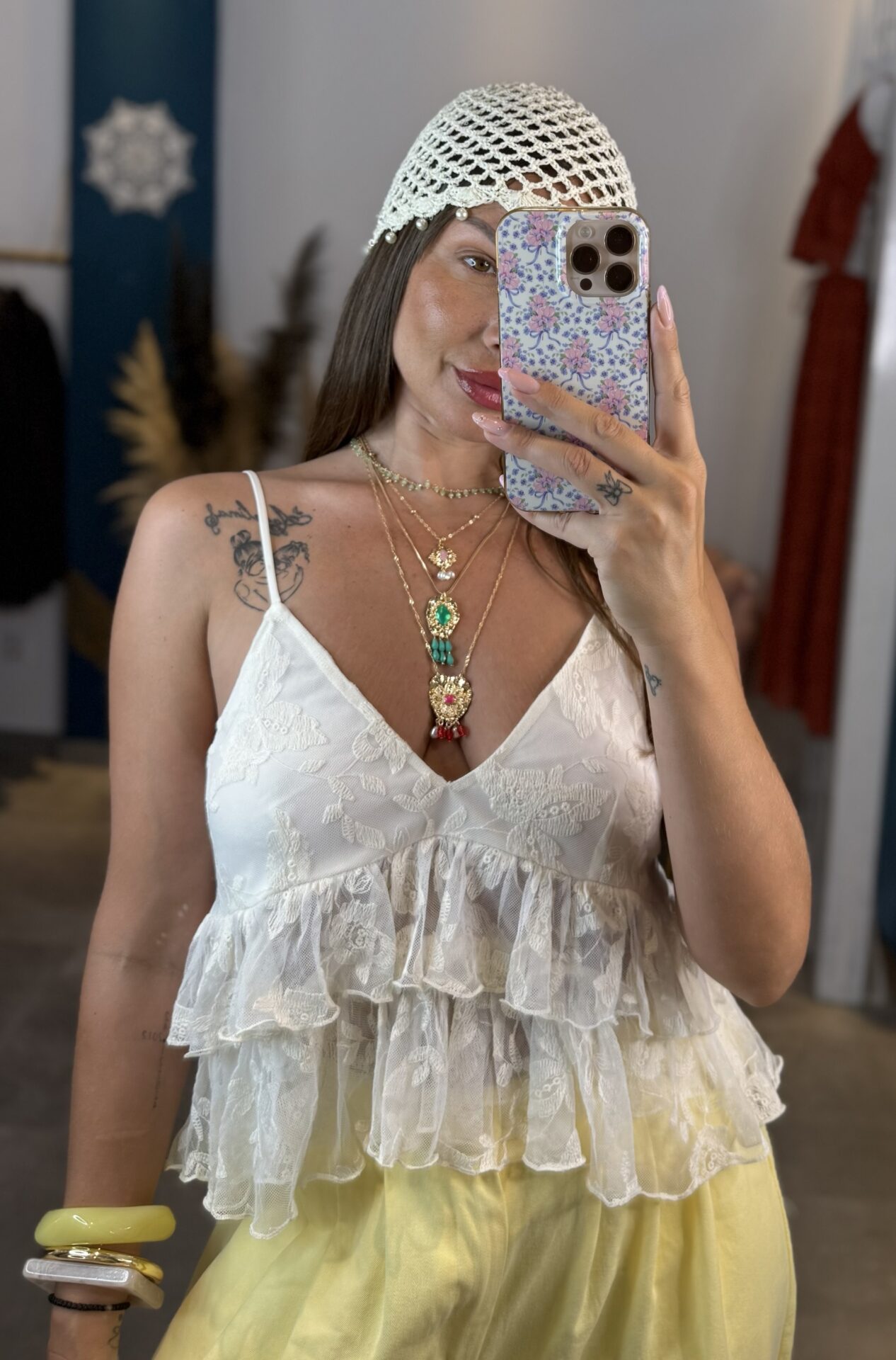 Elise Boho Lace Top - Image 3