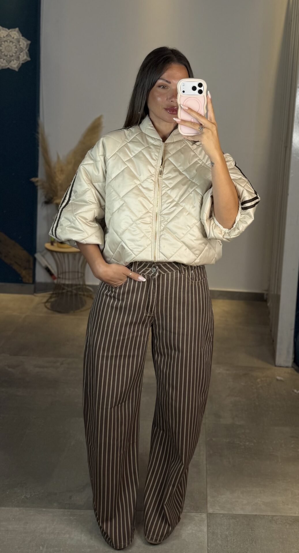 Mila Pinstripe Wide Leg - Image 3