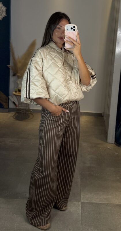 Mila Pinstripe Wide Leg