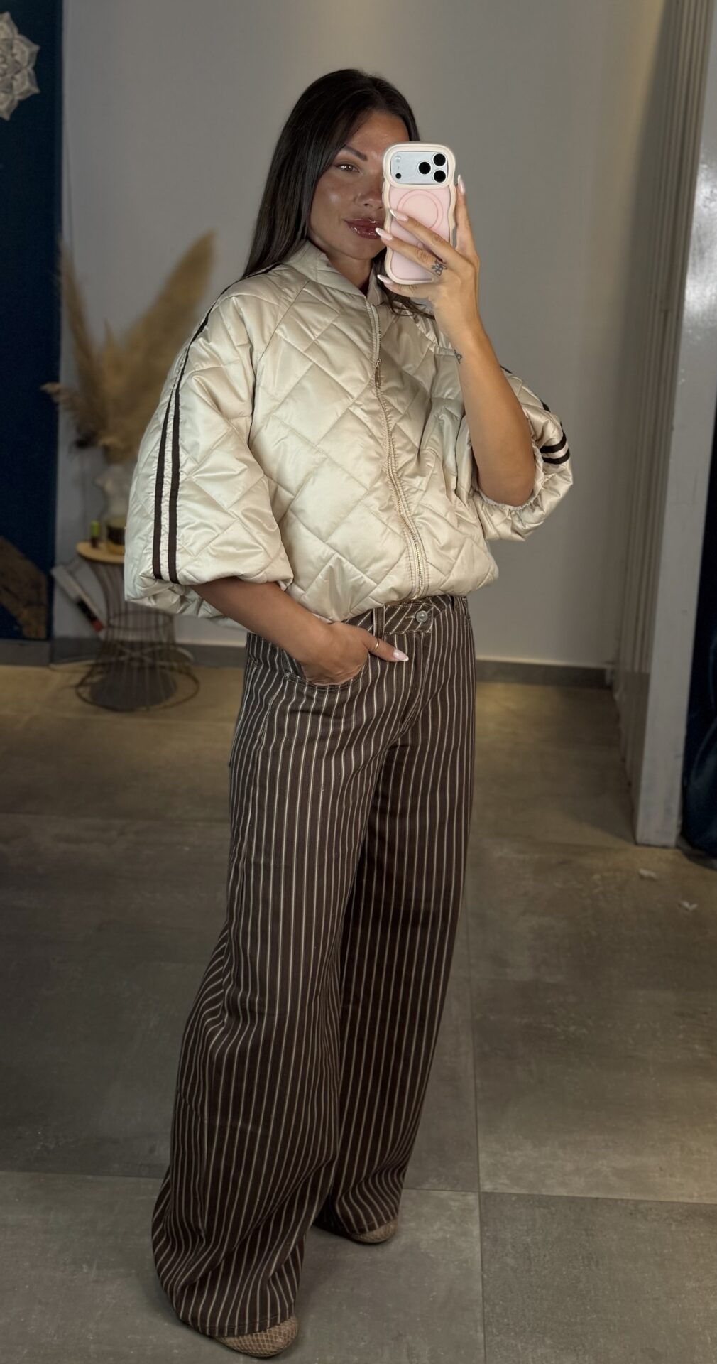 Mila Pinstripe Wide Leg