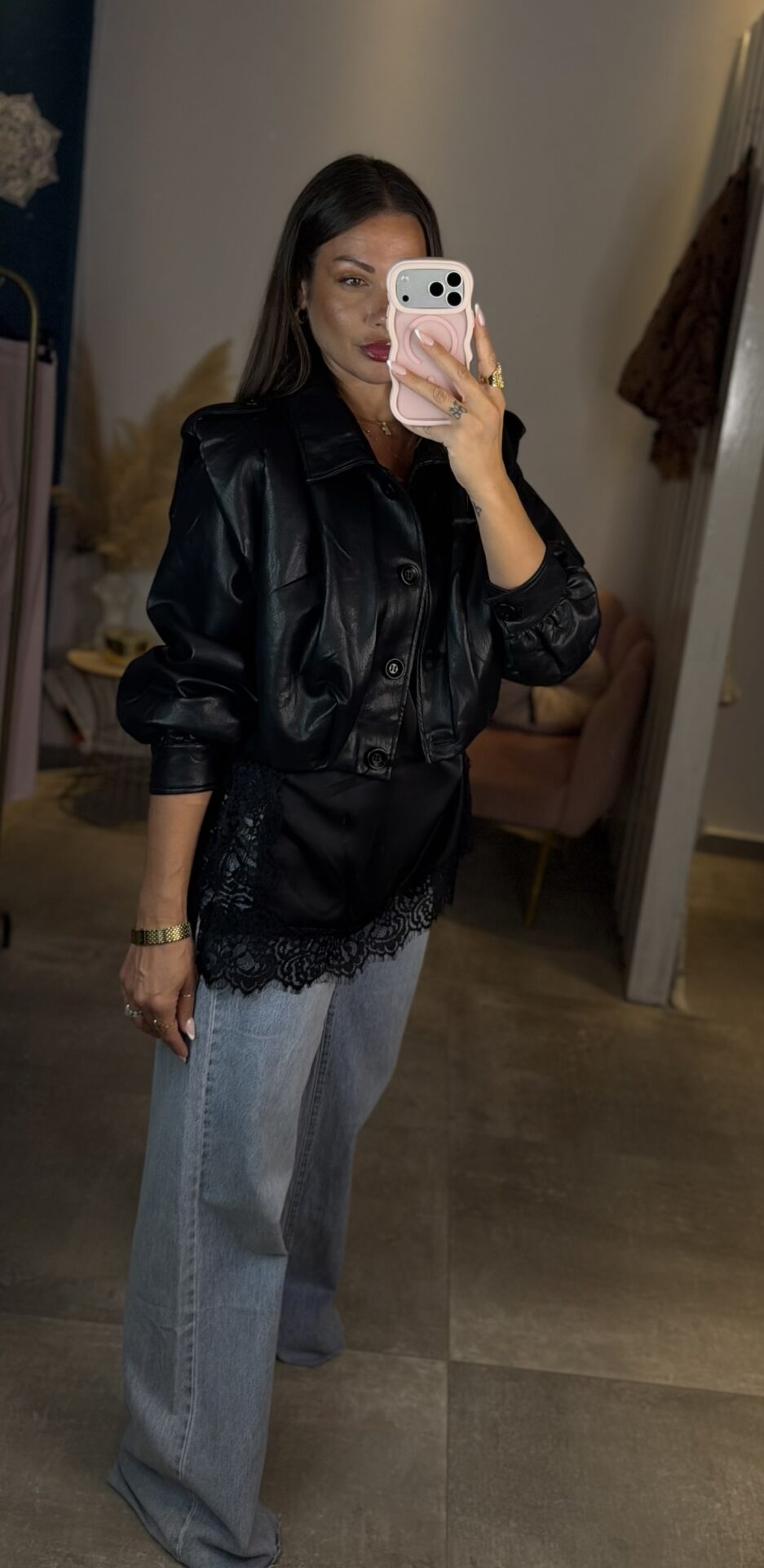 Noir Statement Jacket (Μαύρο) - Image 3